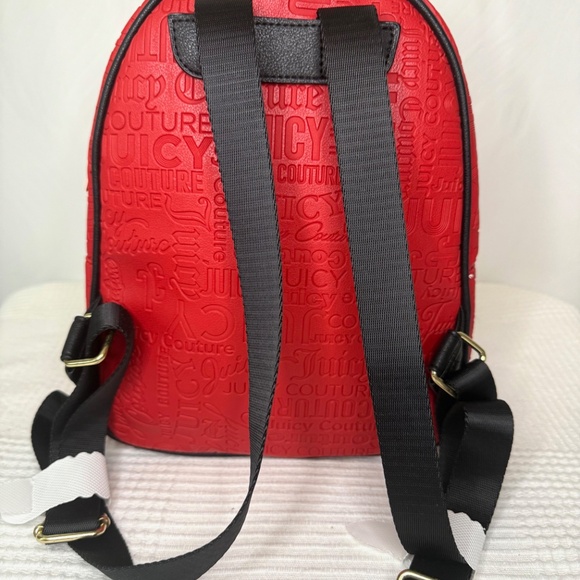 Juicy Couture Word Search Lipstick Red Backpack - Picture 3 of 7